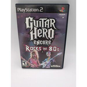 Guitar Hero Encore: Rocks the 80s (Sony PlayStation 2, 2007) PS2